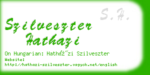 szilveszter hathazi business card